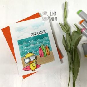 Cool Duck on the Beach Card