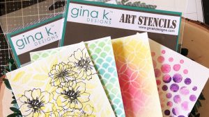 Stencils and Watercolor