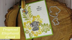 Tropical Elephant Card