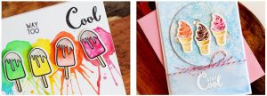 Frosty Treat Card Backgrounds