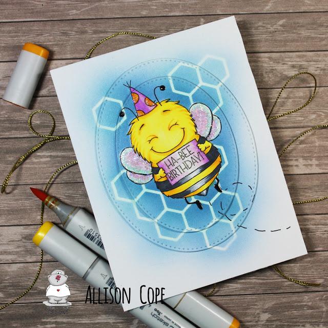 Bee Themed Birthday Card