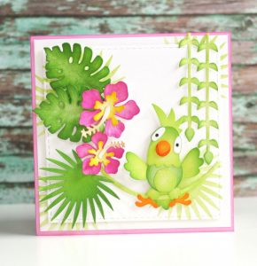 Die Cut Parrot Card