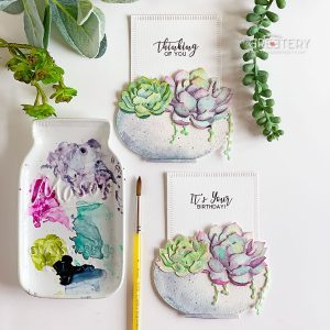 Succulents Slider Cards