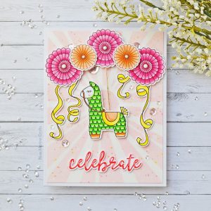 Swinging Pinata Birthday Card