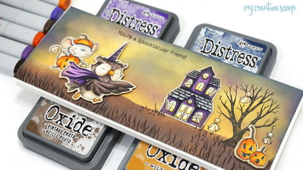 Halloween Scene Slim Card