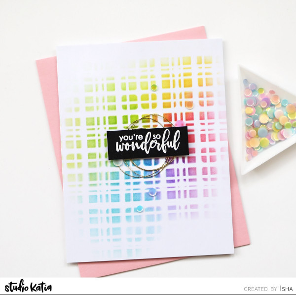 Layered Stencils Card Background