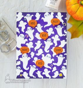 Puffy White Ghosts Card