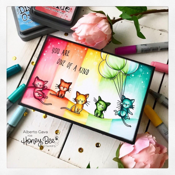 Rainbow Kittens Card