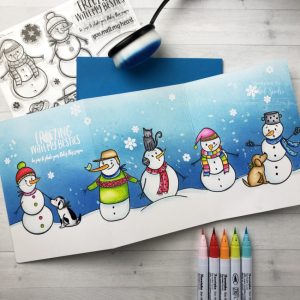 Tri-Fold Snowman Card