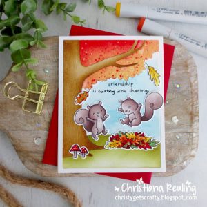 Fall Squirrels Card