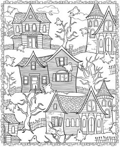 4 Halloween Coloring Pages