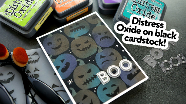 Distress Oxide Pumpkin Card