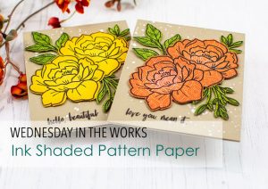 Stamping and Shading on Pattern Papers