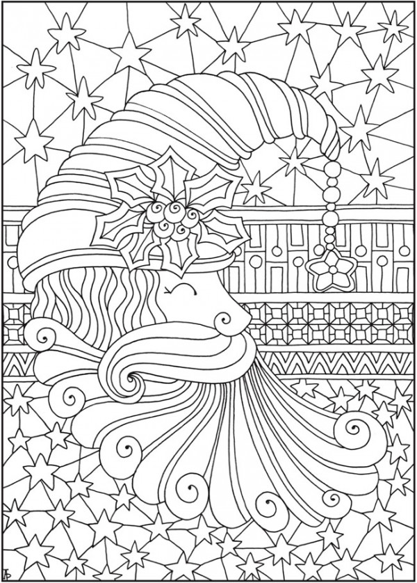 Entangled Christmas Coloring Pages