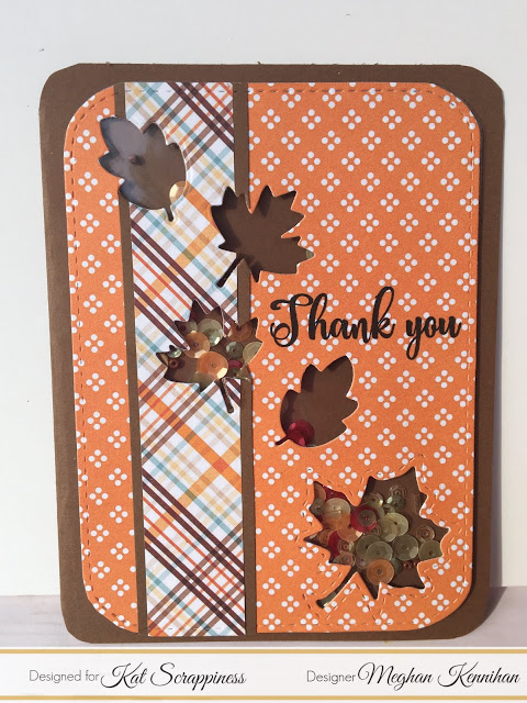 Fall Leaves Shaker Card