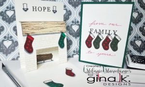 Christmas Fireplace Pop Up Card