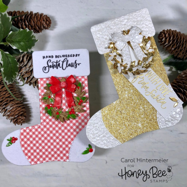 Stocking Shaped Gift Card Holders