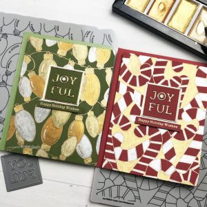 Metallic Watercolor Christmas Cards