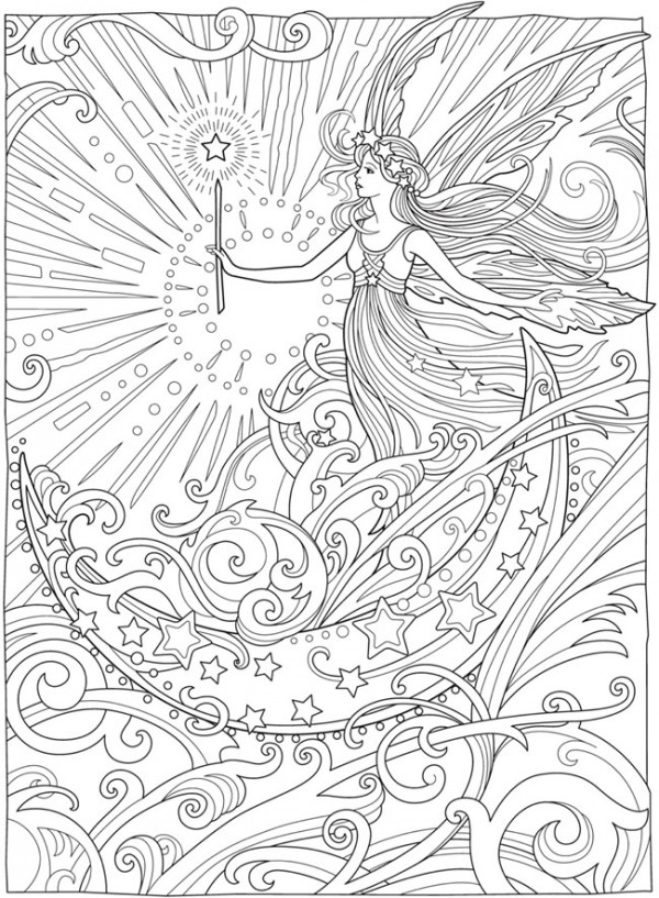 6 Magical Fairy Coloring Pages