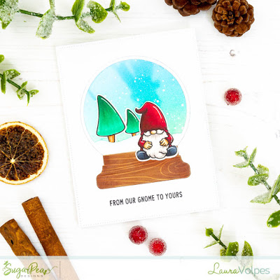 Gnome Snow Globe Card