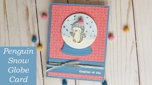 Penguin Snow Globe Card