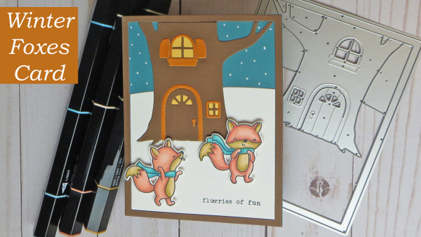 Winter Foxes Card