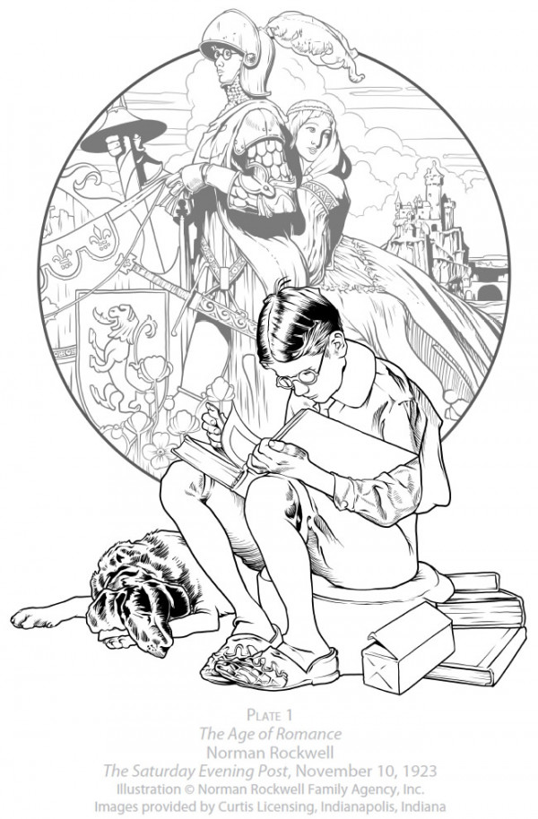 Norman Rockwell Coloring Pages