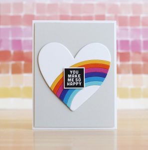 Rainbow Heart Card