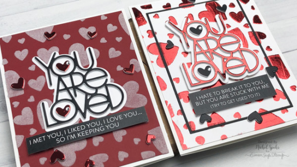 Foiled and Flocked Valentine Cards