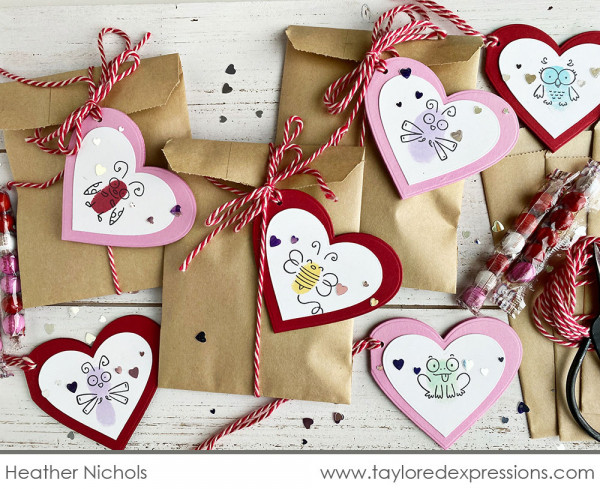 Finger Print Valentine's Day Tags