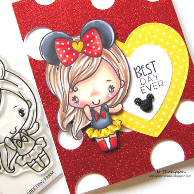 Copic Coloring for Disney Girl Card