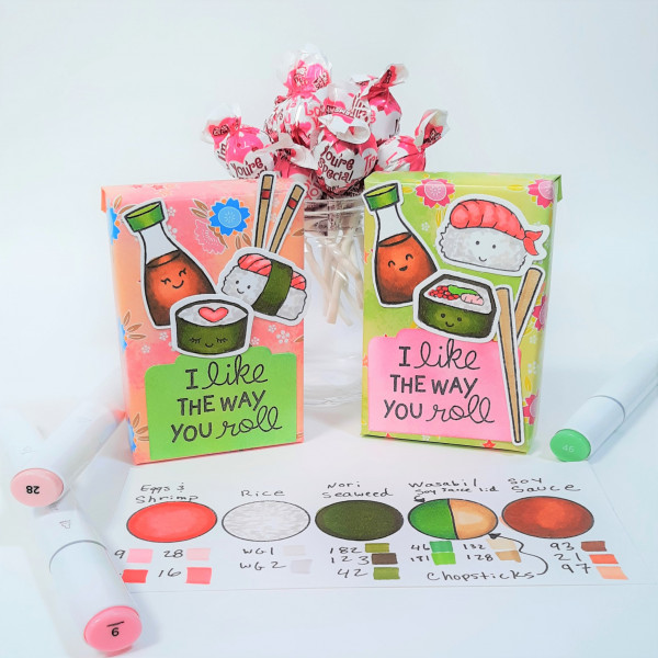 Sushi Valentine Candy Boxes