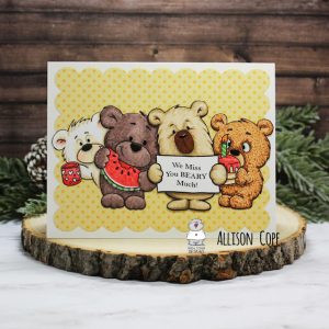 Miss You Bears Card