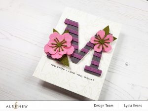 Monogram Felt Card