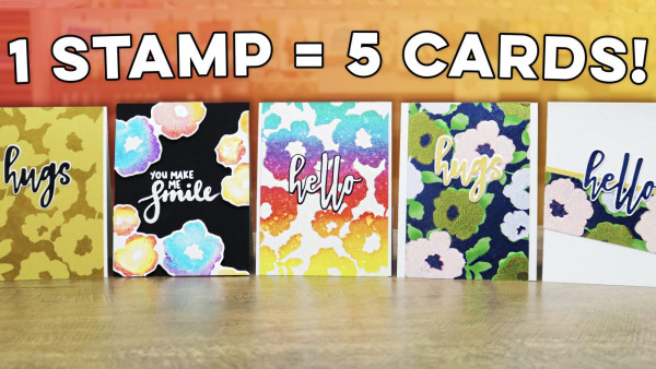 Heat Embossing Techniques Create 5 Cards With 1 Stamp Stamping