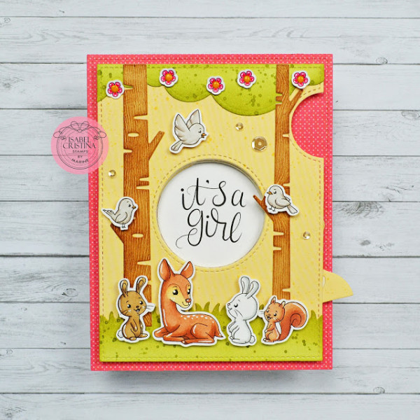 Woodland Baby Card