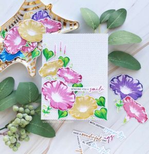 Morning Glory Card with New Style Layering Stamps