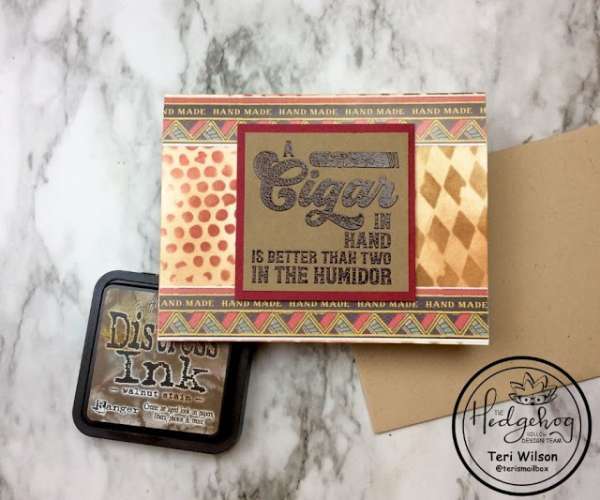 Cigar Box Themed Card