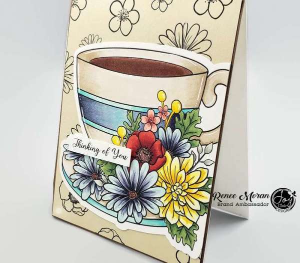 Coffee Cup Card with Digital Stamps