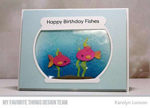 Fish Bowl Card with Hair Gel