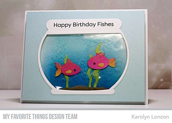 Fish Bowl Card with Hair Gel