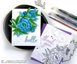 How to Watercolor on Colored Cardstock