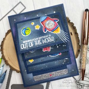 Outer Space Flipper Card