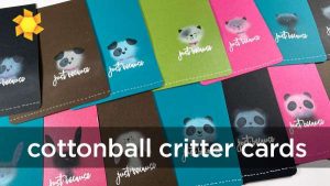 Cotton Ball Critter Cards