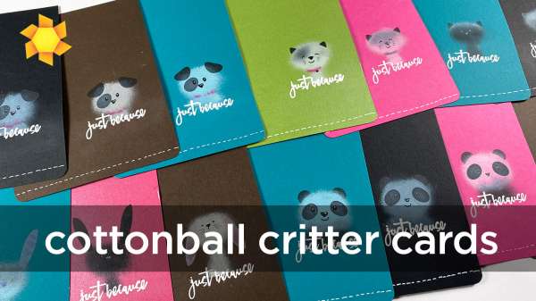 Cotton Ball Critter Cards