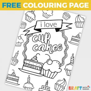 Cupcake Coloring Page