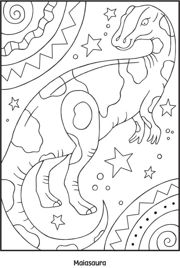 7 Dino Coloring Pages