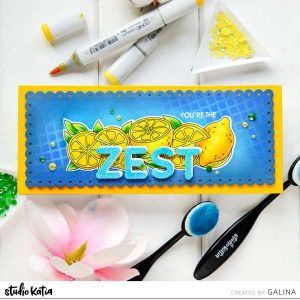 Zesty Lemon Slimline Card