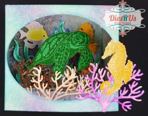 Ocean Shadow Box Card