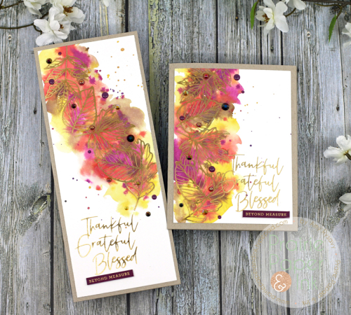 Distress Inks and Foil Cards